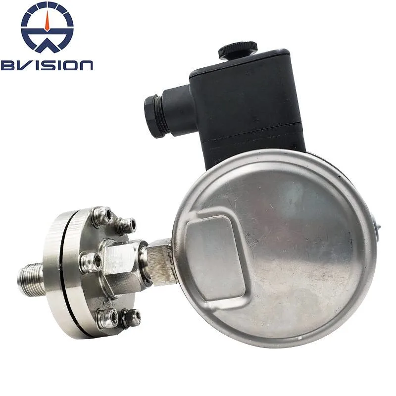Full Stainless Steel Electric Contacts Pressure Gauge with Diaphragm Seal