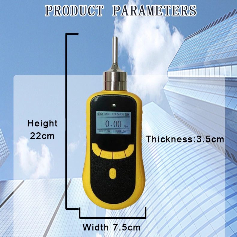 Digital Portable Total Volatile Organic Compounds Tvoc Gas Detector Machine in Gas Alarm Unit Gas Meter Tester