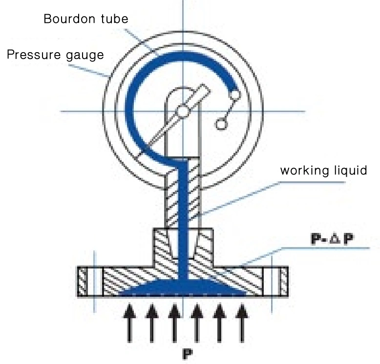 Full Stainless Steel Diaphragm Seal Type Pressure Gauge
