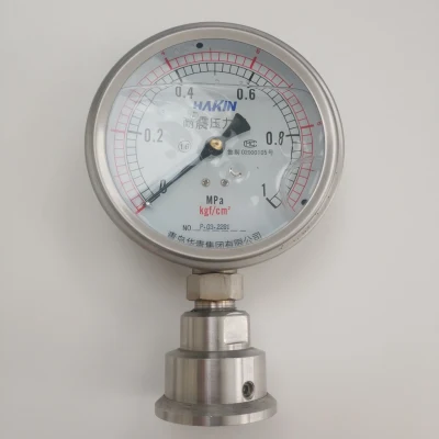 Stainless Steel Diaphragm Seal Pressure Gauge with Flange Clamp