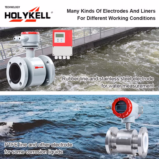 Low Cost Electromagnetic Flowmeter, China Supplier 4-20mA Output Digital Magnetic Water Flow Meter Price