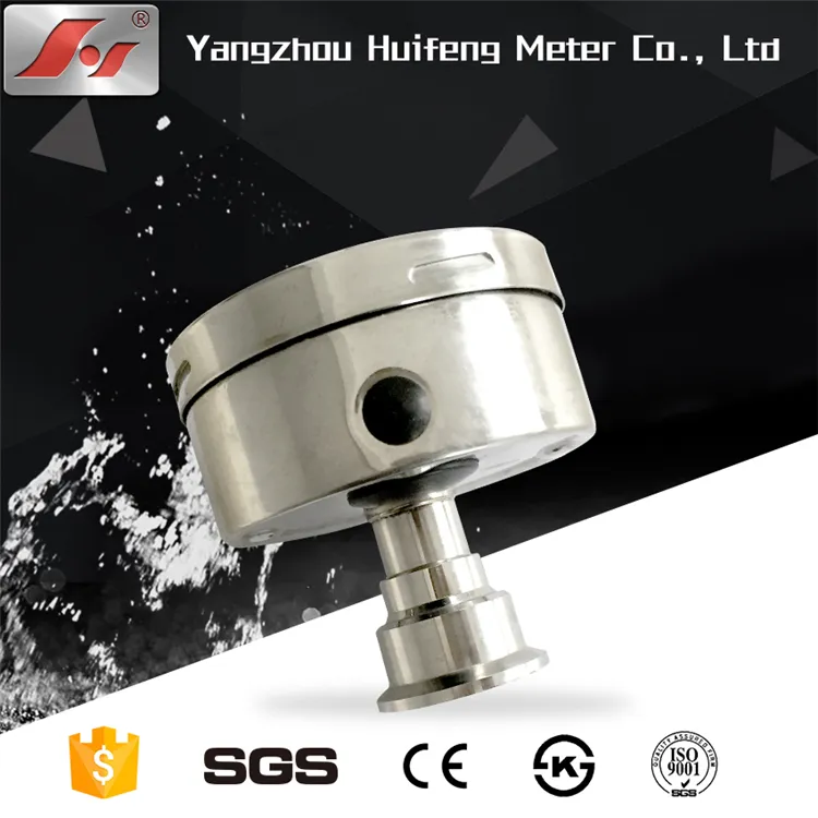 80mm Lower Back Connection All Stainless Steel Pressure Gauge Diaphragm Seal
