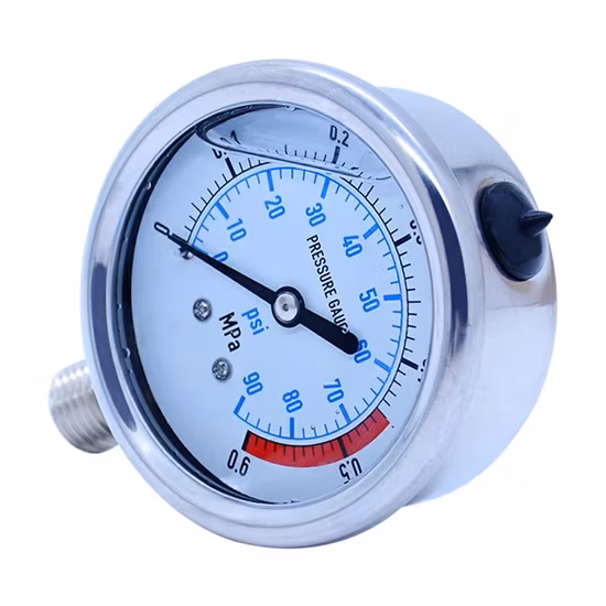 All Stainless Steel Pressure Gauge by Kpa MPa Bar with Oil Filled Diaphragm Seal 316L OEM